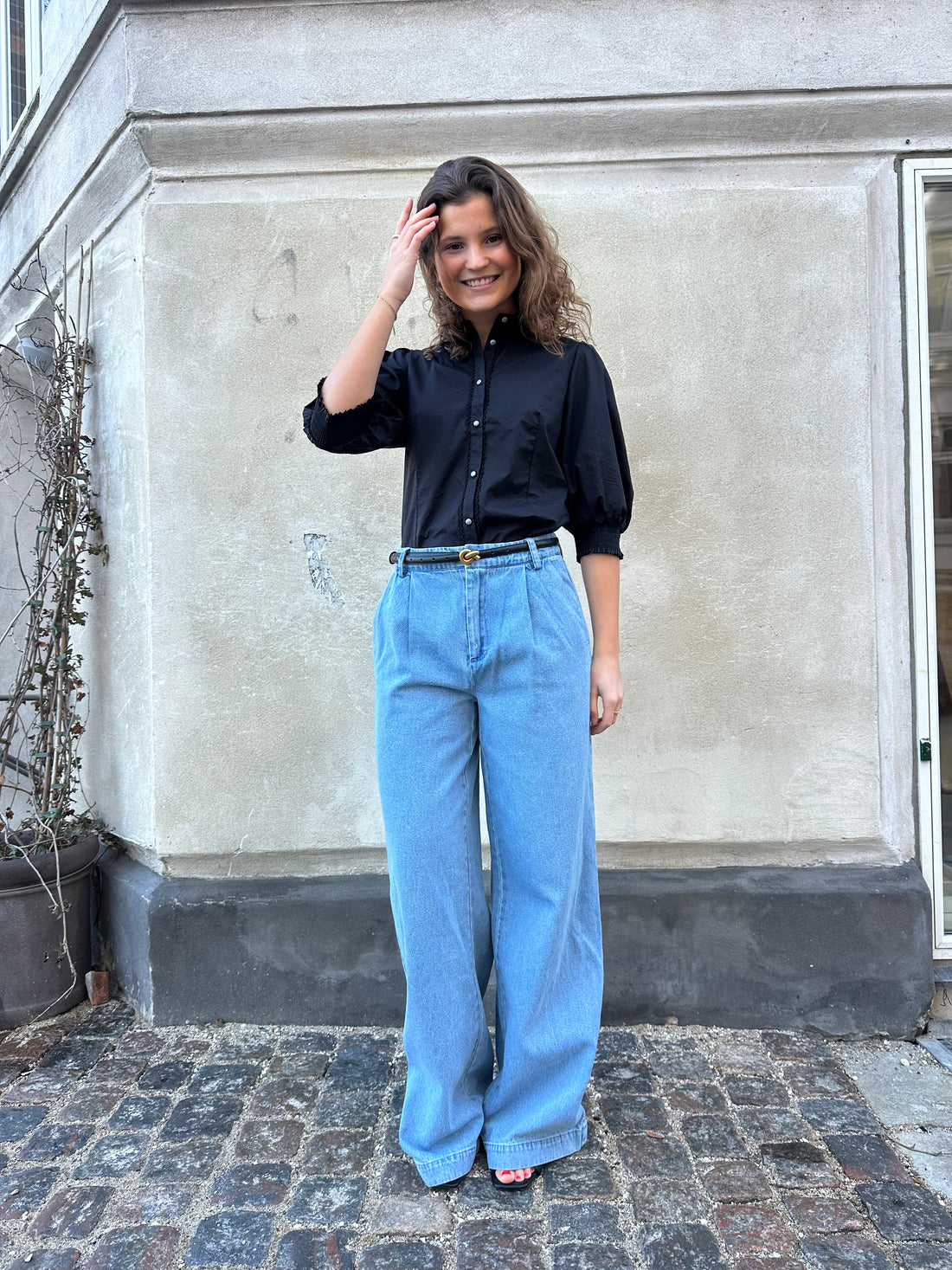 Saint Tropez JaclynSZ Pants Light Blue Denim