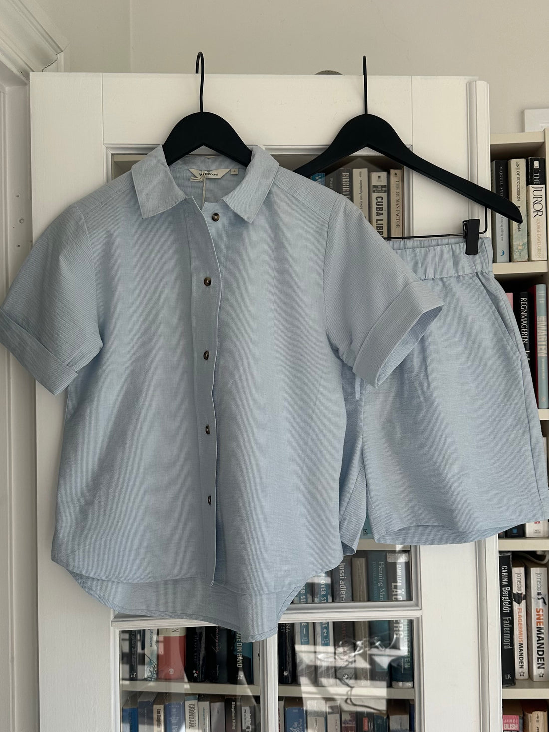 Basic Apparel Anisse SS Shirt Ashley Blue/Whisper White