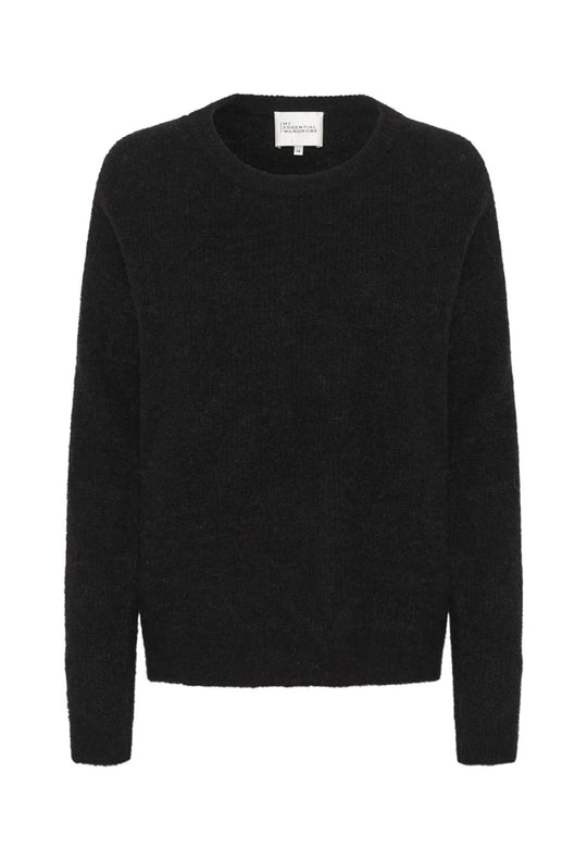 My Essential Wardrobe The Knit Pullover Black