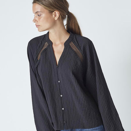 Co'Couture ShinaCC Lace v-shirt black