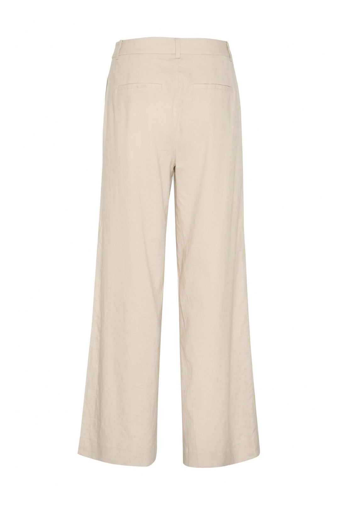 Gestuz ElarahGZ linen HW pants NOOS Ancient Scroll sand