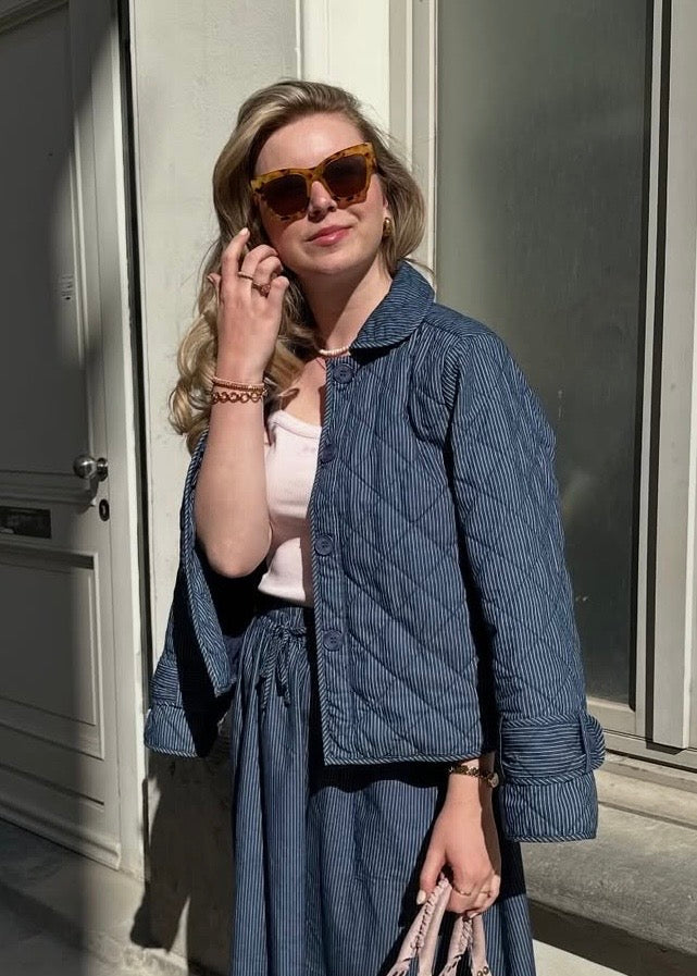 Lollys Laundry Viola Jacket blue stripe