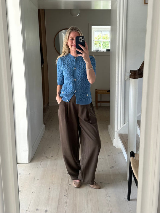 Peppercorn PCMaya HW Pant Ermine Brown Melange