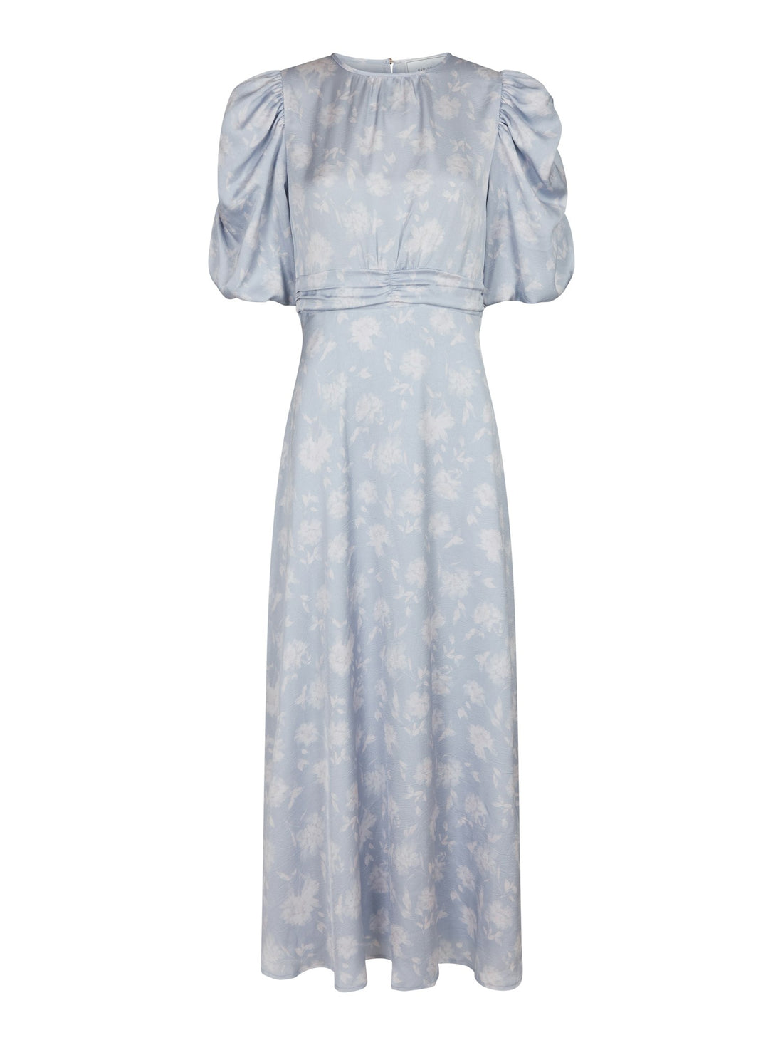 Neo Noir Kikka Faded Flower Dress Light Blue