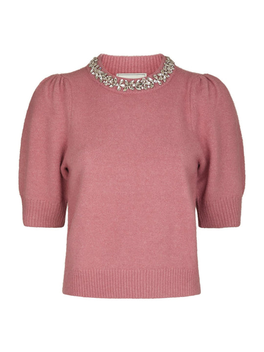 Neo Noir Maia Stone Knit blouse rose