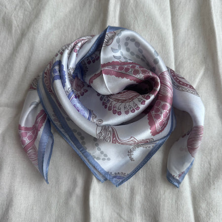 Plissé Copenhagen Taliana scarf Light Blue