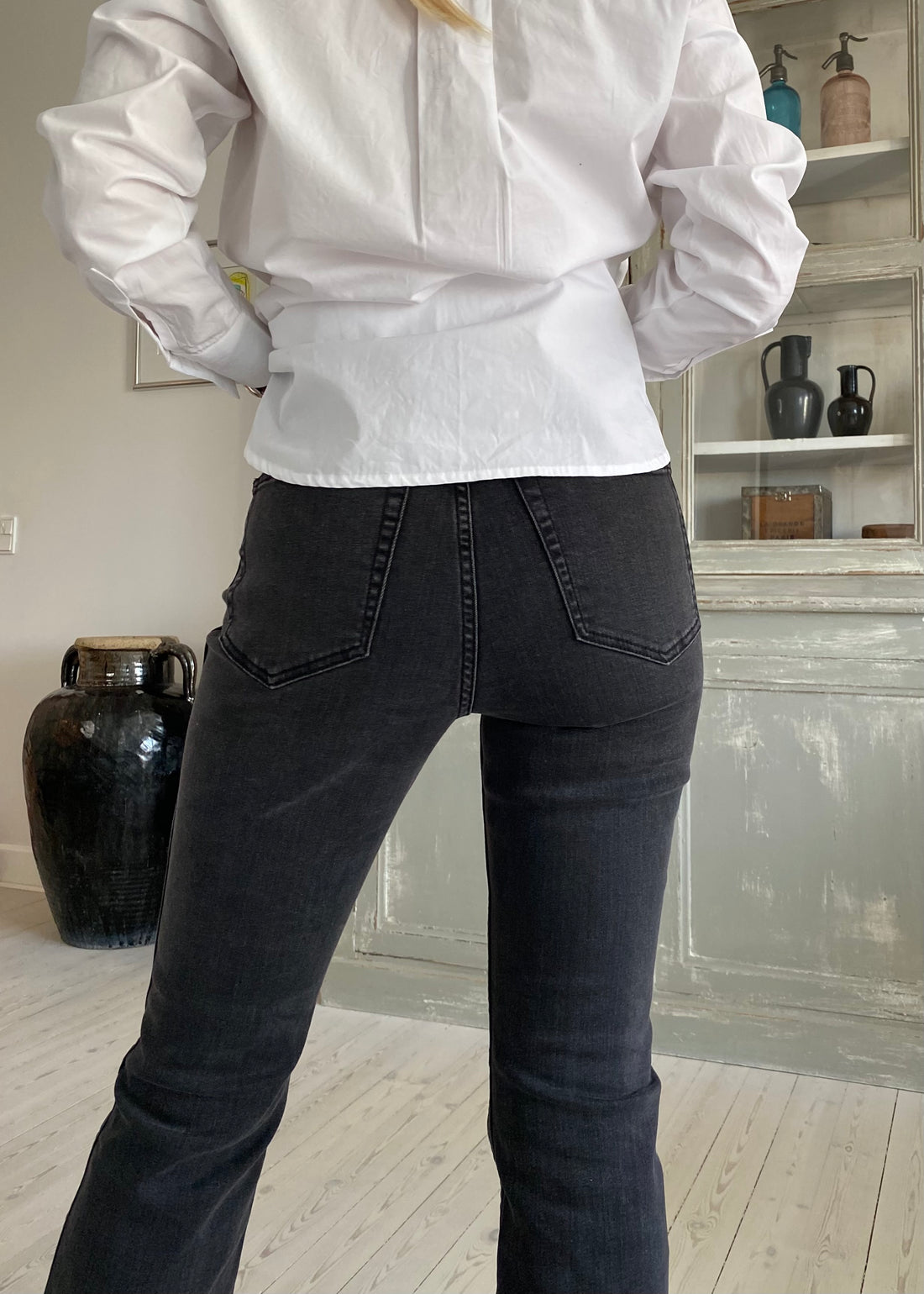 Gestuz Emilindagz hw blossade jeans noos tvättade grå