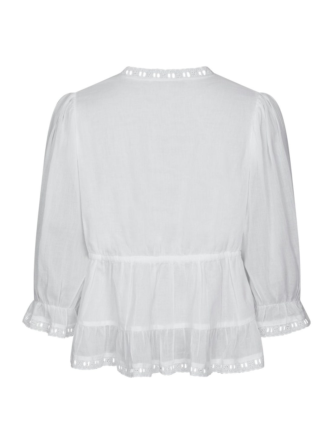 Neo Noir Adelia S Voile Blouse White