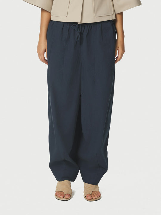 Neo Noir Prina C Poplin Pants Navy