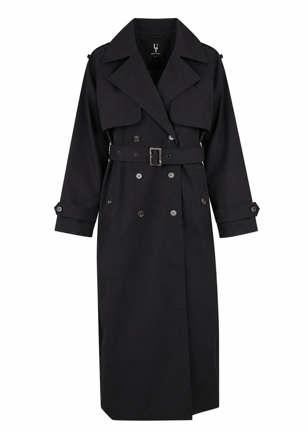 Urban Pioneers Fadoua Trench Coat Black