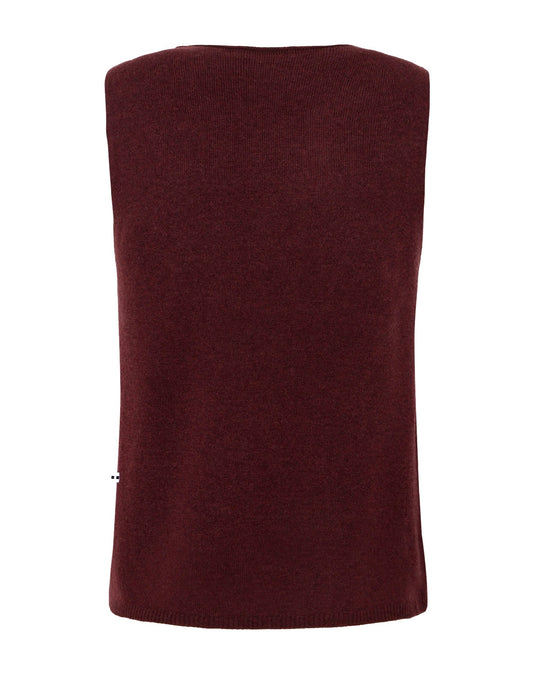 Minimum Auburns merino vest Merlot