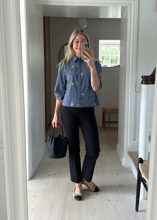 Soaked SLElly shirt Medium Blue Denim