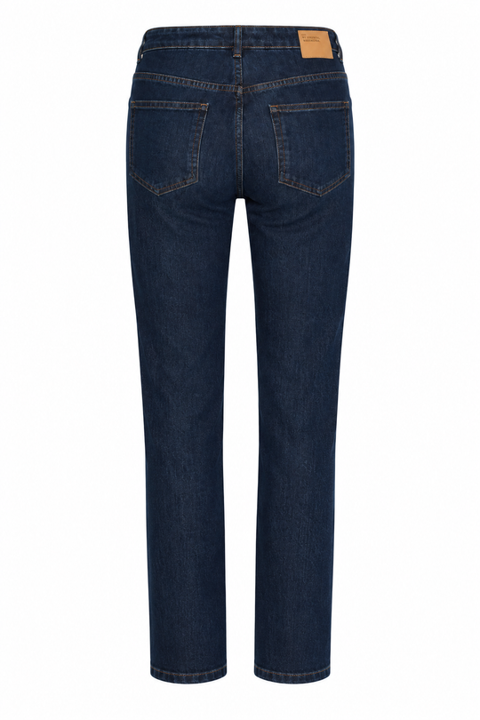 My Essential Wardrobe Jeans Straight 07 The Isa 139 Dark Blue Un-Wash