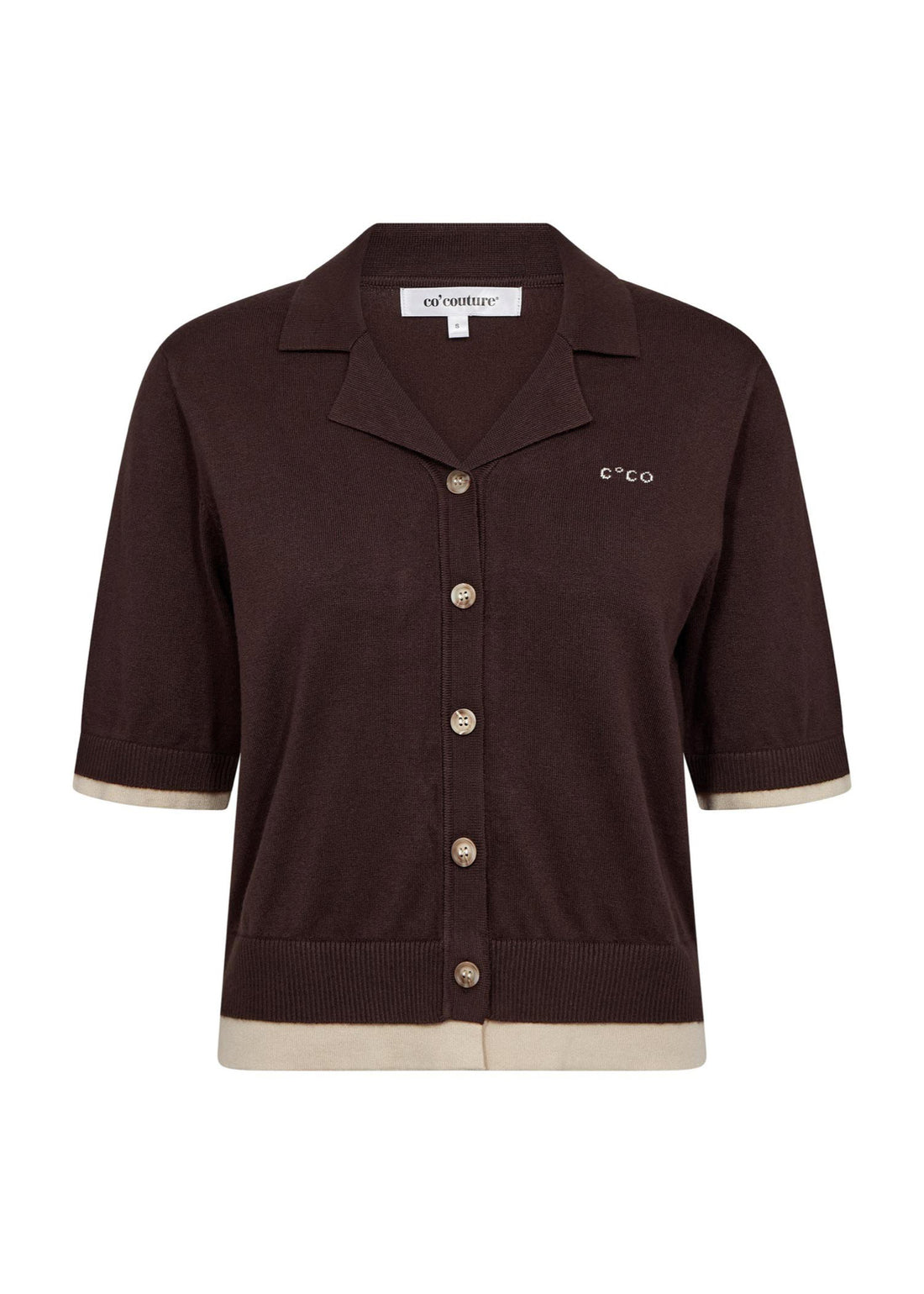 Co’Couture 42019 Luecc Crop Cardigan Dark Brown