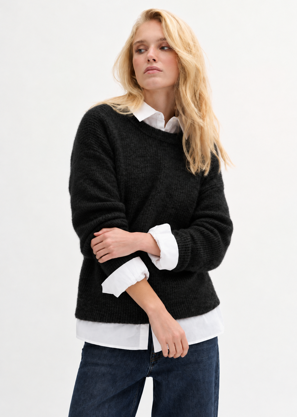 My Essential Wardrobe The Knit Pullover Black