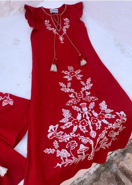 Helmstedt Ditte Dress Red Strawberry