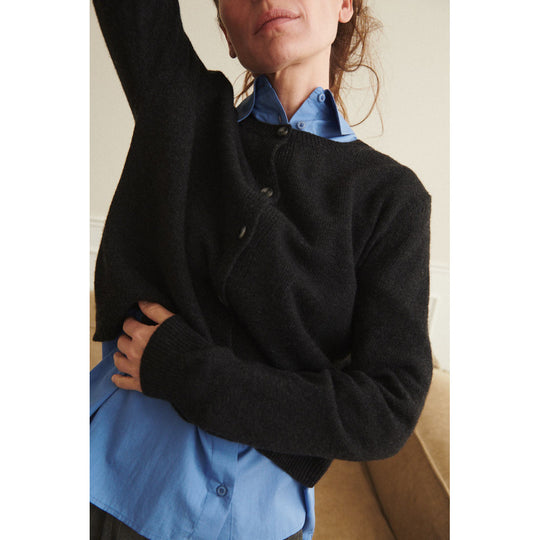Basic Apparel Cady Cardigan dark grey melange
