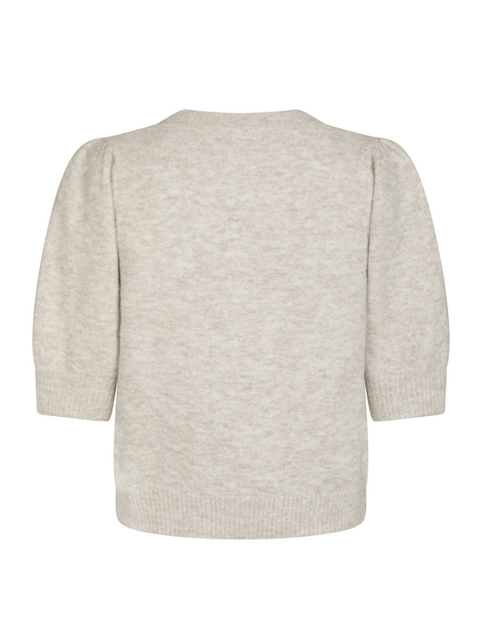 Neo Noir Trudy Knit Cardigan Beige Melange