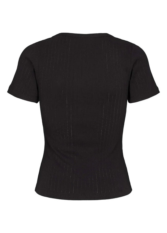 Esmé Studios ESElla Wide O-neck Top GOTS  Black