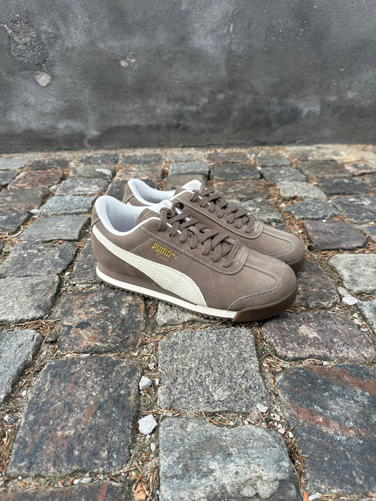 Puma Roma Suede Totally Taupe-Warm White