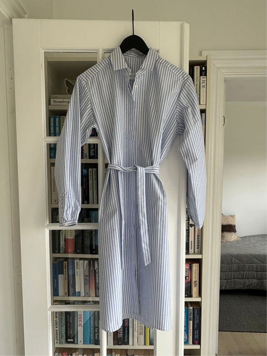 Schulz by Crowd Dilby Shirt dress white blue stripe