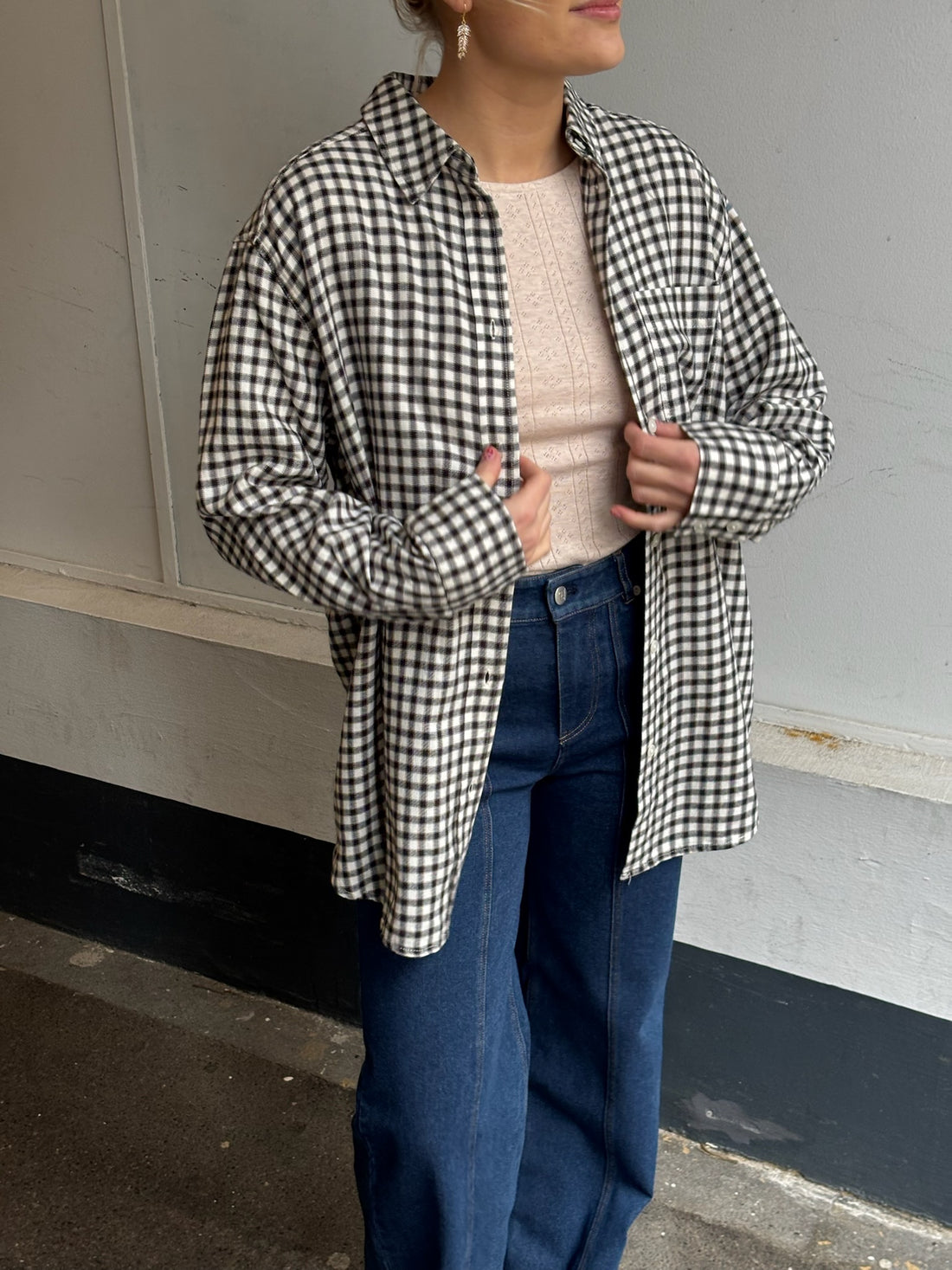 Part Two SameaPW Shirt dark navy check