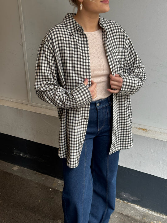 Part Two SameaPW Shirt dark navy check