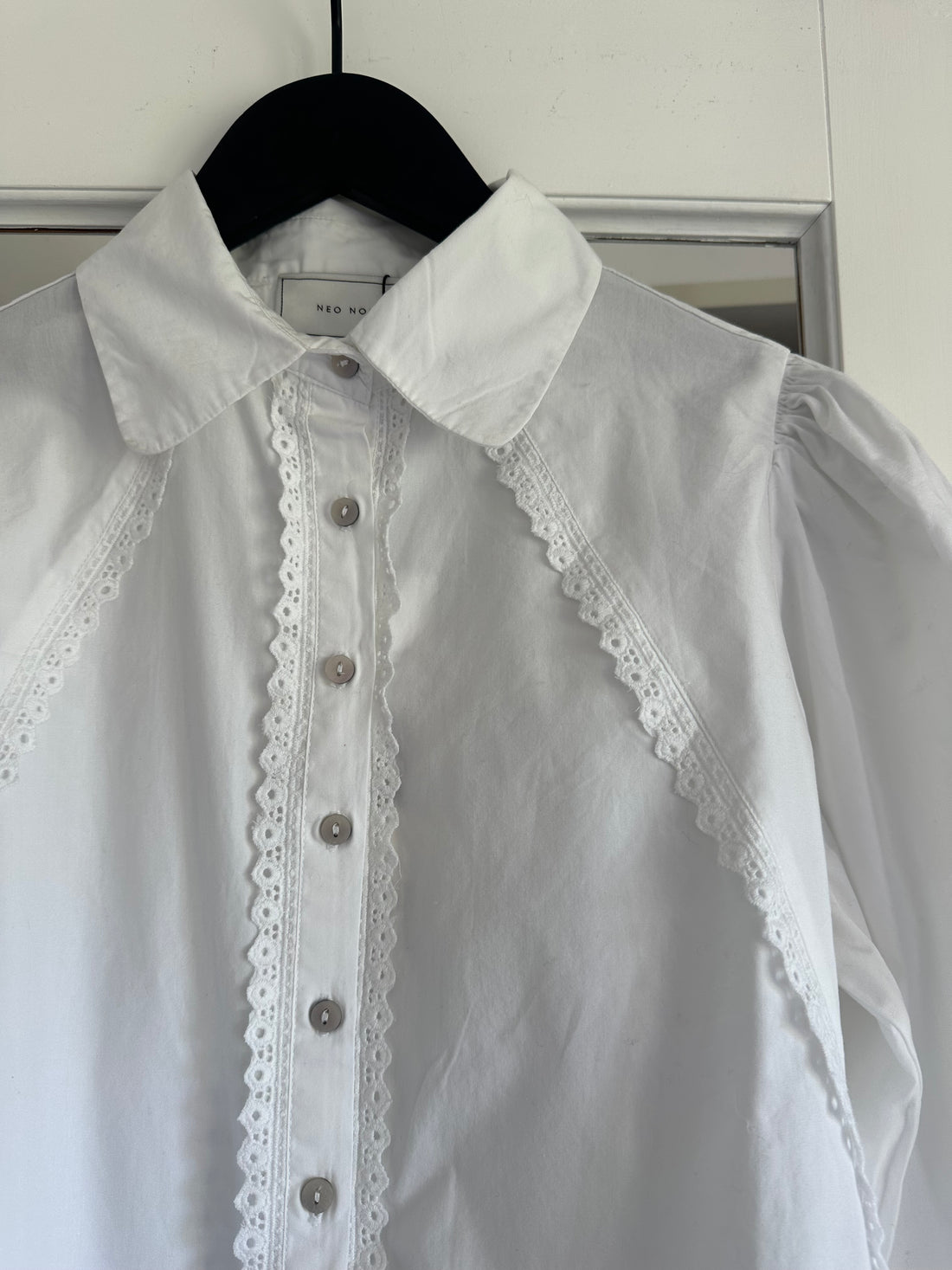 Neo Noir Tilly C Poplin Shirt White