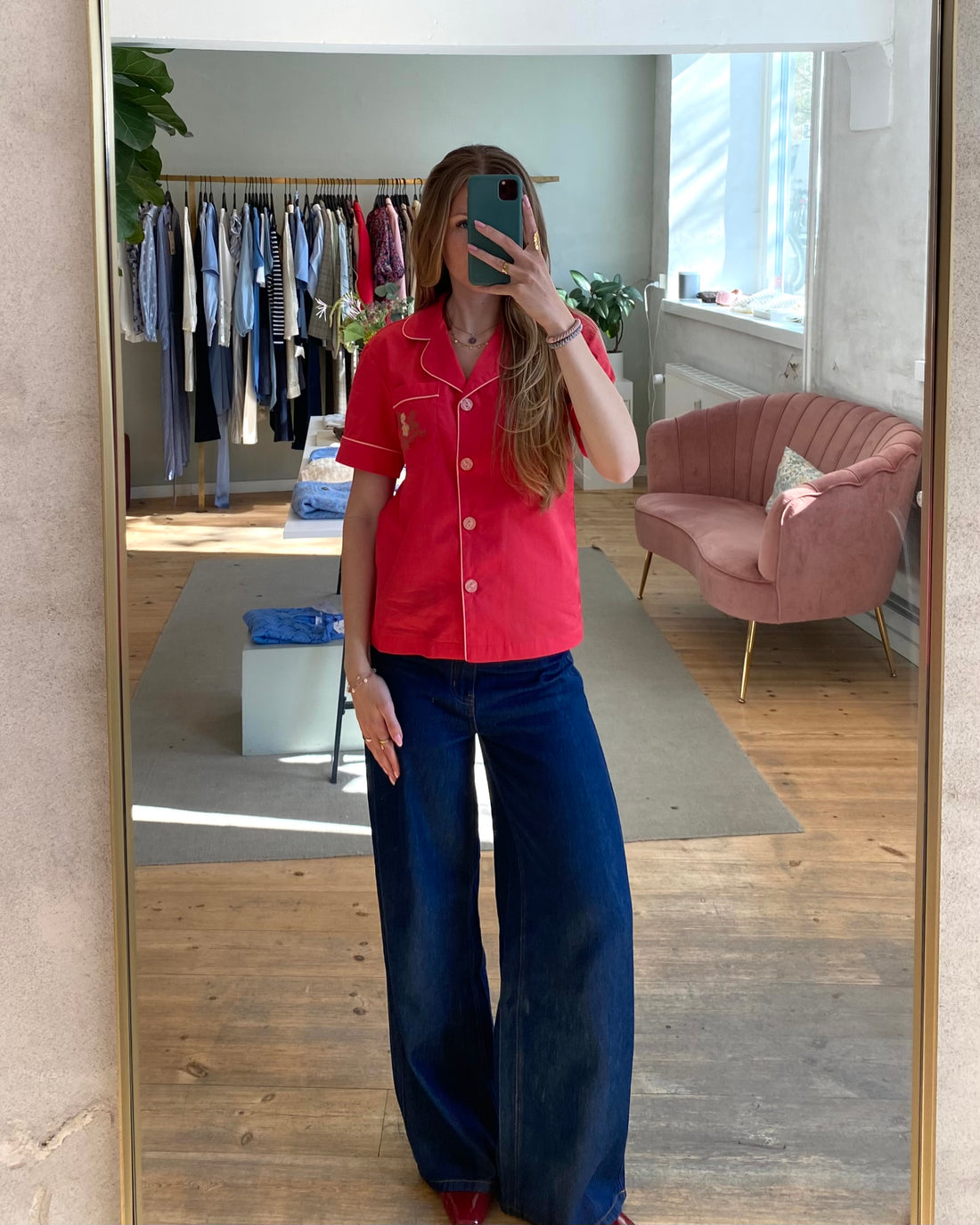 Helmstedt Fiona Shirt Red Strawberry