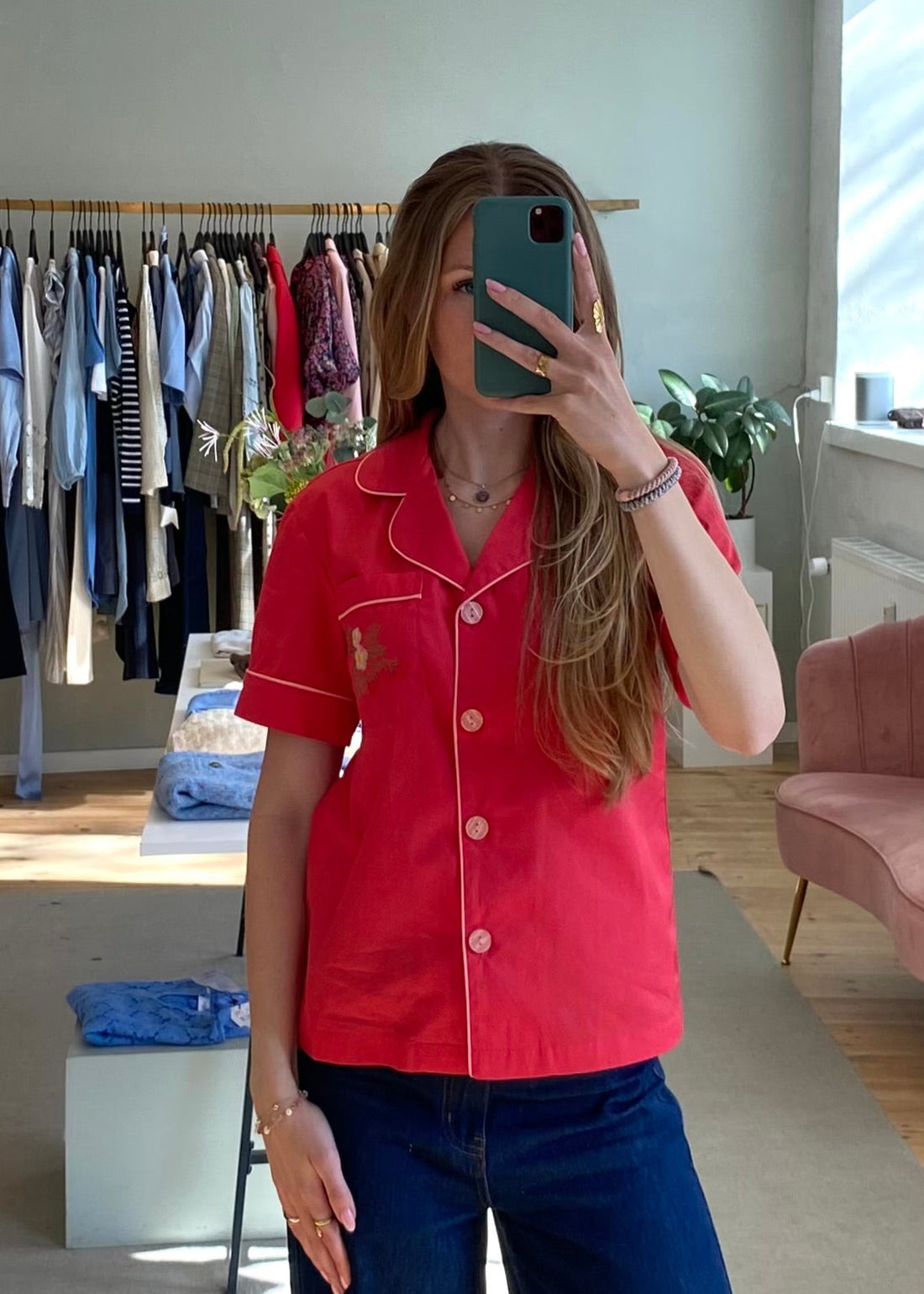 Helmstedt Fiona Shirt Red Strawberry