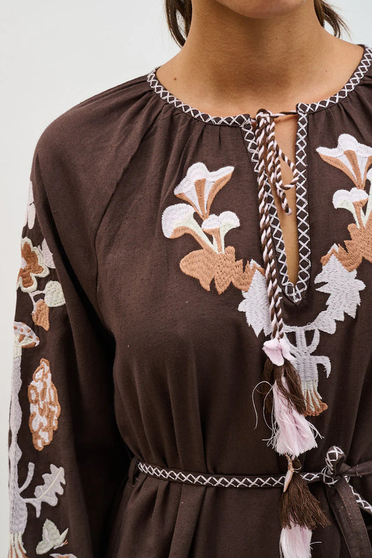 Helmstedt Monica Dress Brown