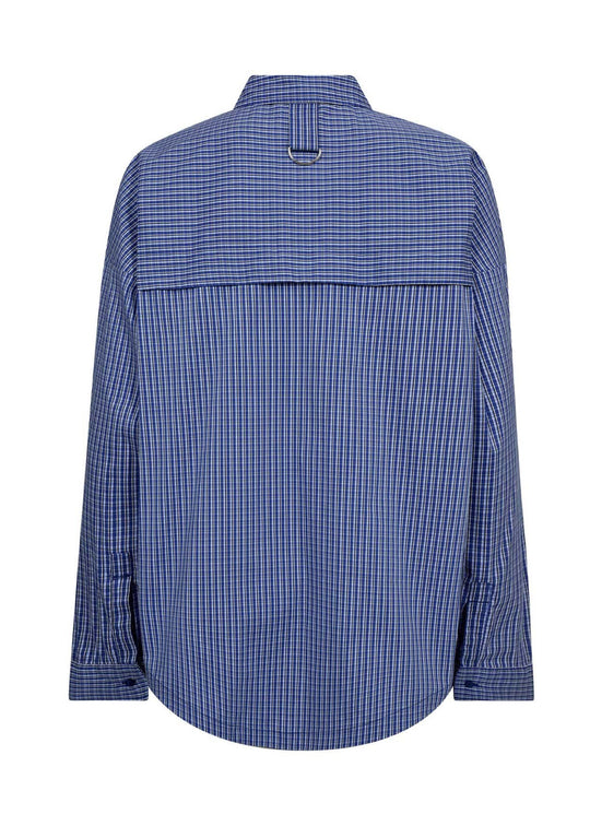 Co’Couture Anizacc Oversize Slit Shirt New Blue