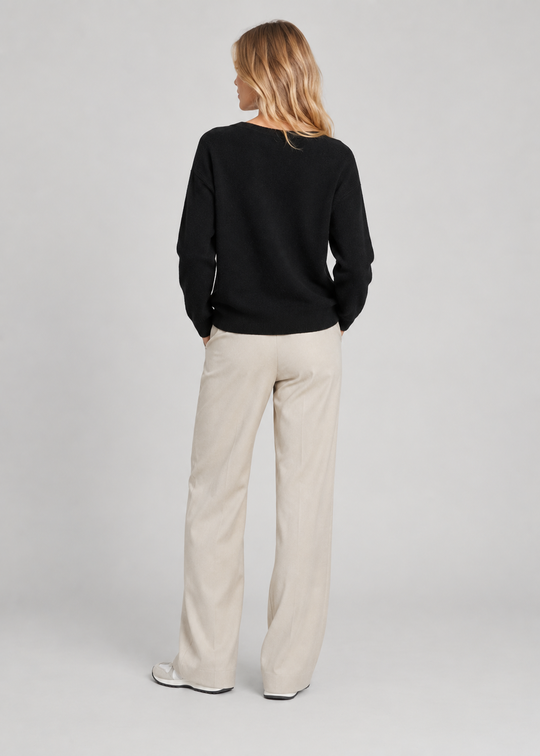 Karen by Simonsen KBAnemone V-neck Black (sort)