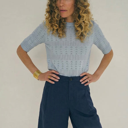 La Rouge Alma Knit Light Blue