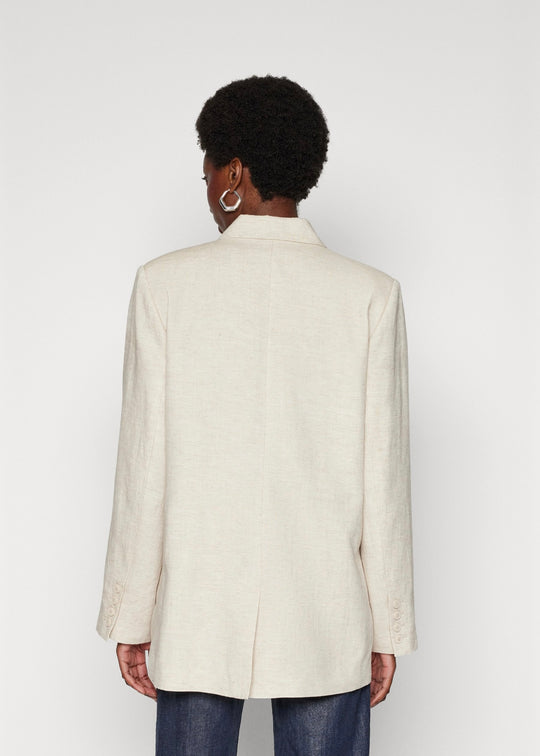 Gestuz LizaGZ Linen Blazer Tammy light sand