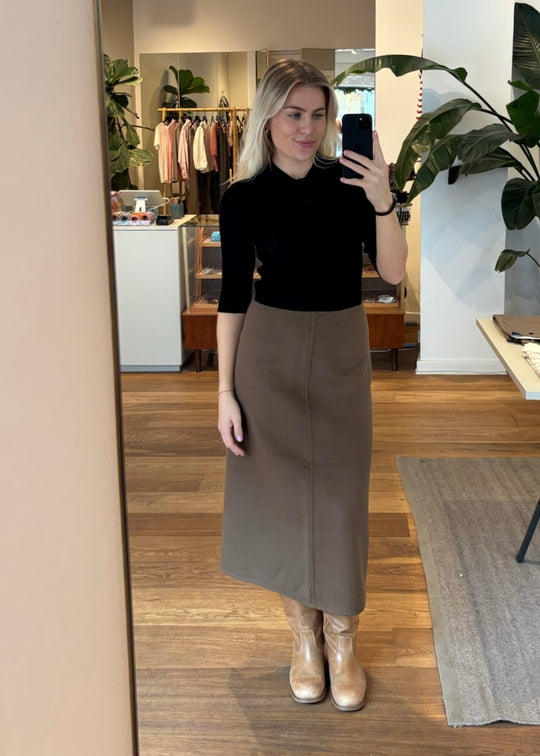 Minimum Zoe polo knit Black