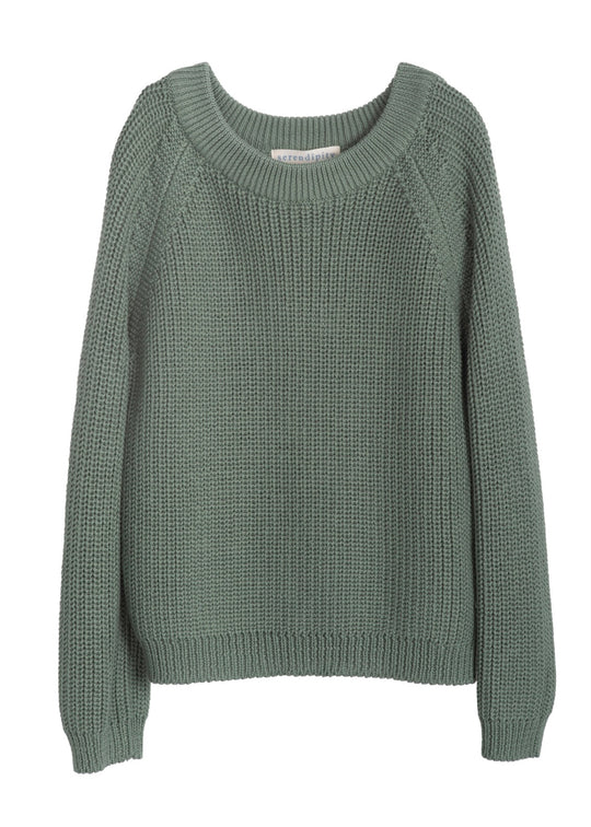 Serendipity Cotton Knit Sweater Surf