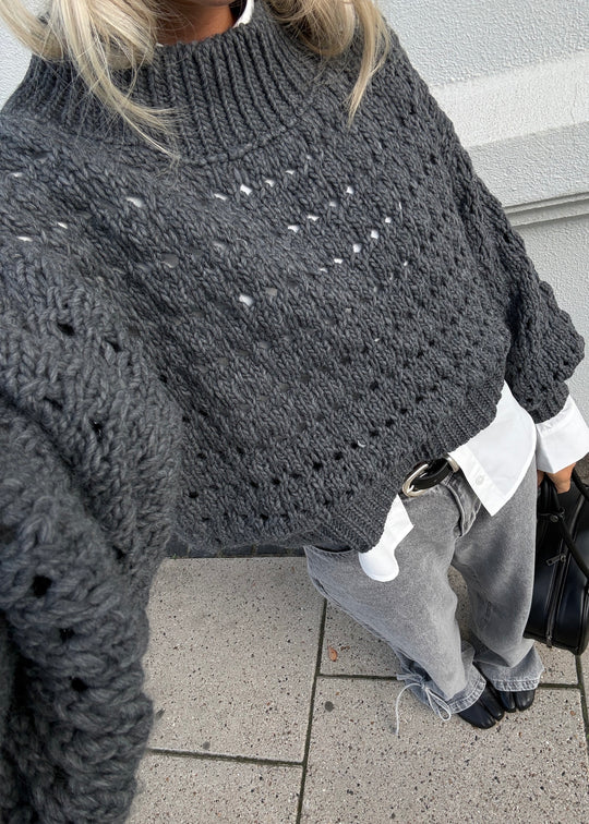 Noella Loranne Knit Dark Grey
