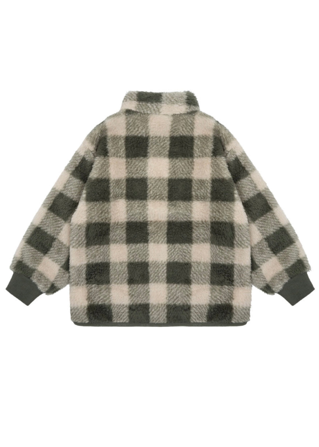 Minymo Teddy Jacket AOP Green