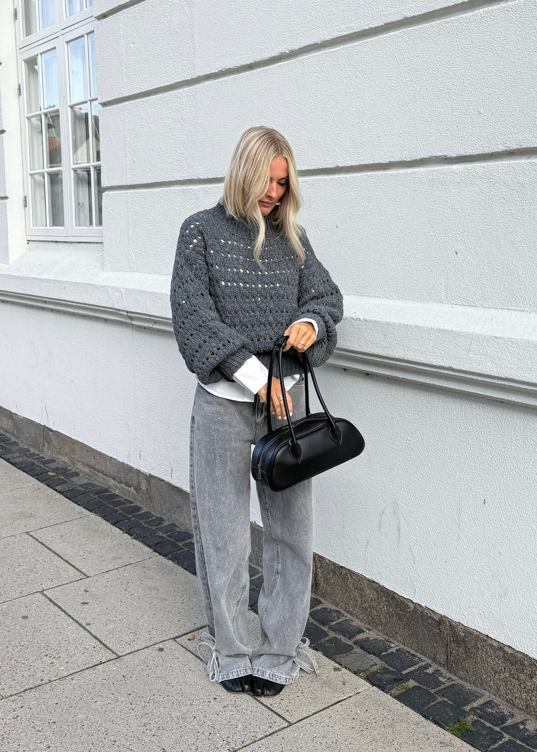 Noella Loranne Knit Dark Grey