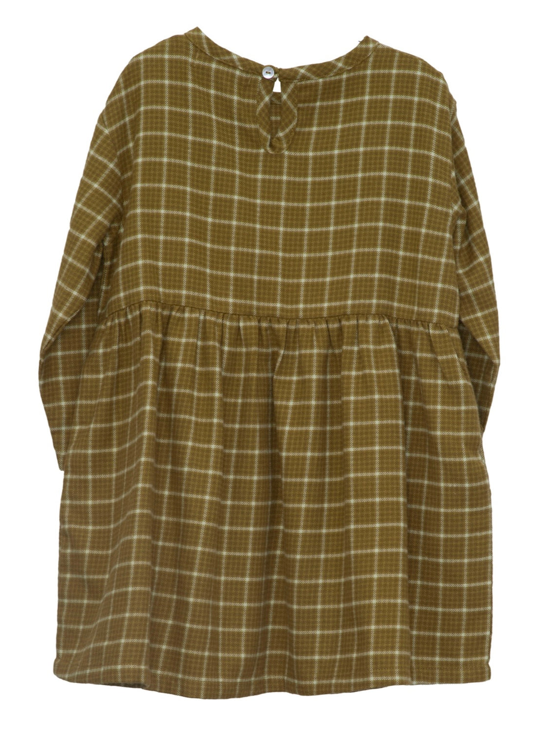 Serendipity Brushed Dress Olive Checks