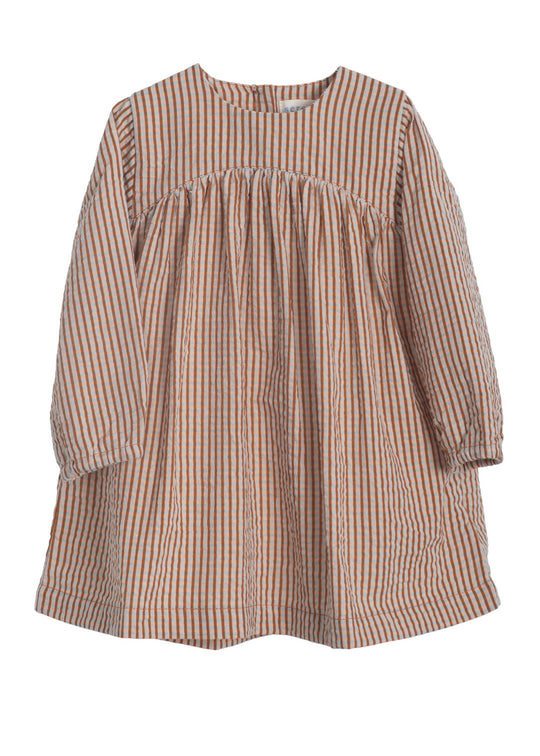 Serendipity Yoke Dress Saffron Checks