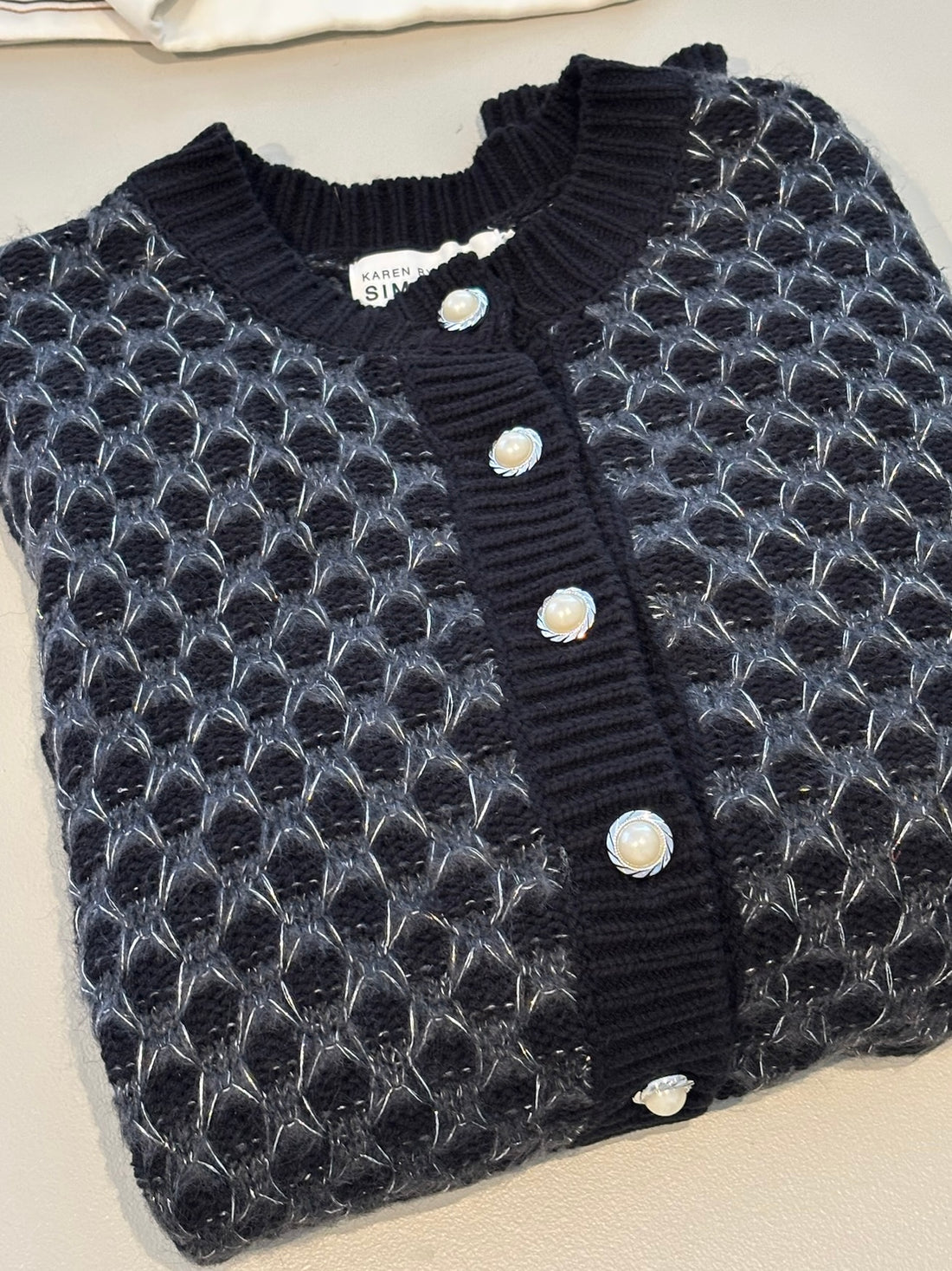 Karen by Simonsen CattieKB Cardigan Meteorite (sort)