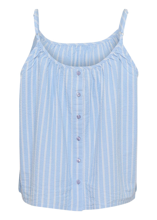 Soaked SLAnvitte Top Vista Blue with White stripes