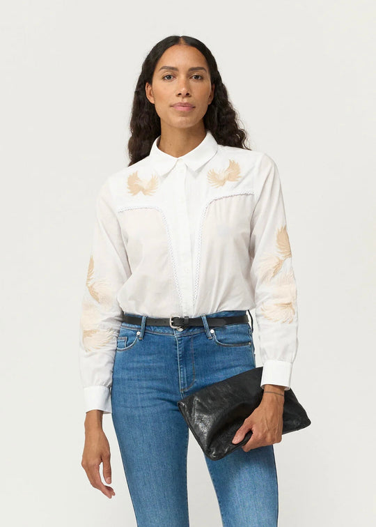 Pieszak Victoria Whitney Shirt Optical White