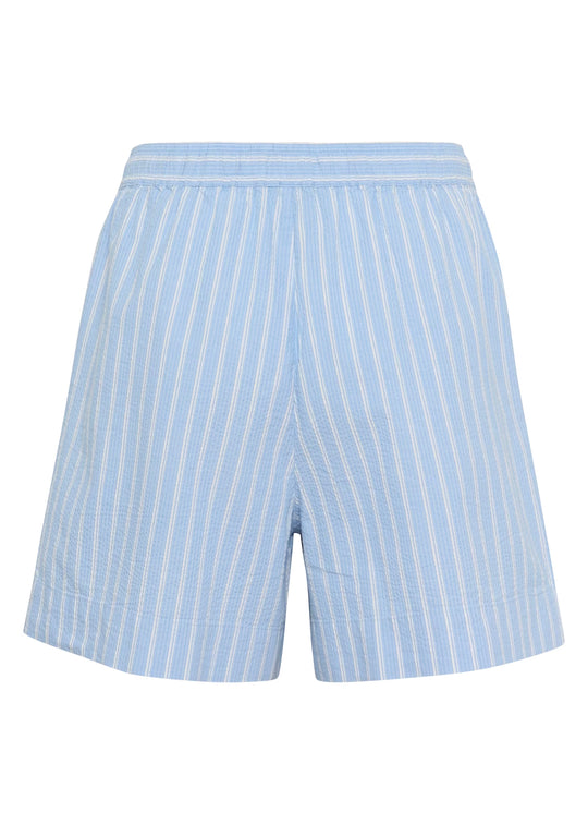 Soaked SLAnvitte Shorts Vista Blue with White stripes