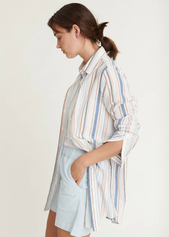 Basic Apparel Jima Long Shirt Multistriped