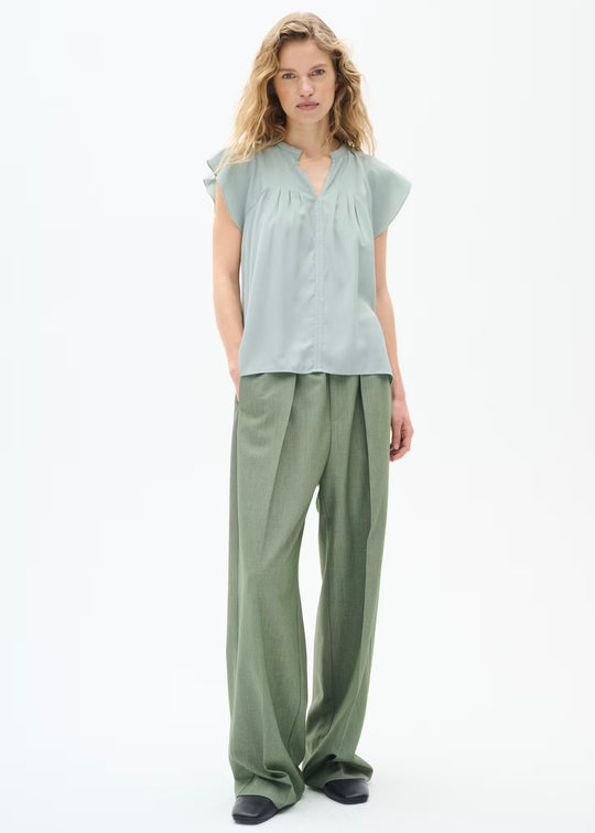 InWear NaxaIW Wide Pull-on Pant Agave Green