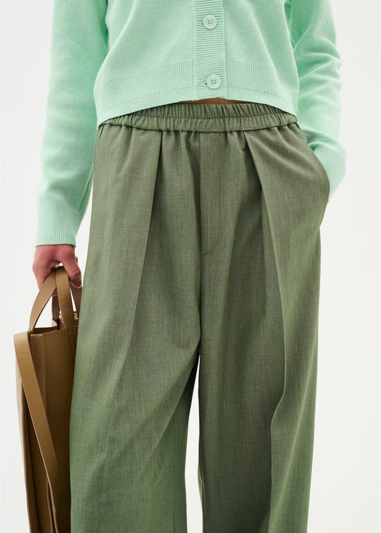 InWear NaxaIW Wide Pull-on Pant Agave Green