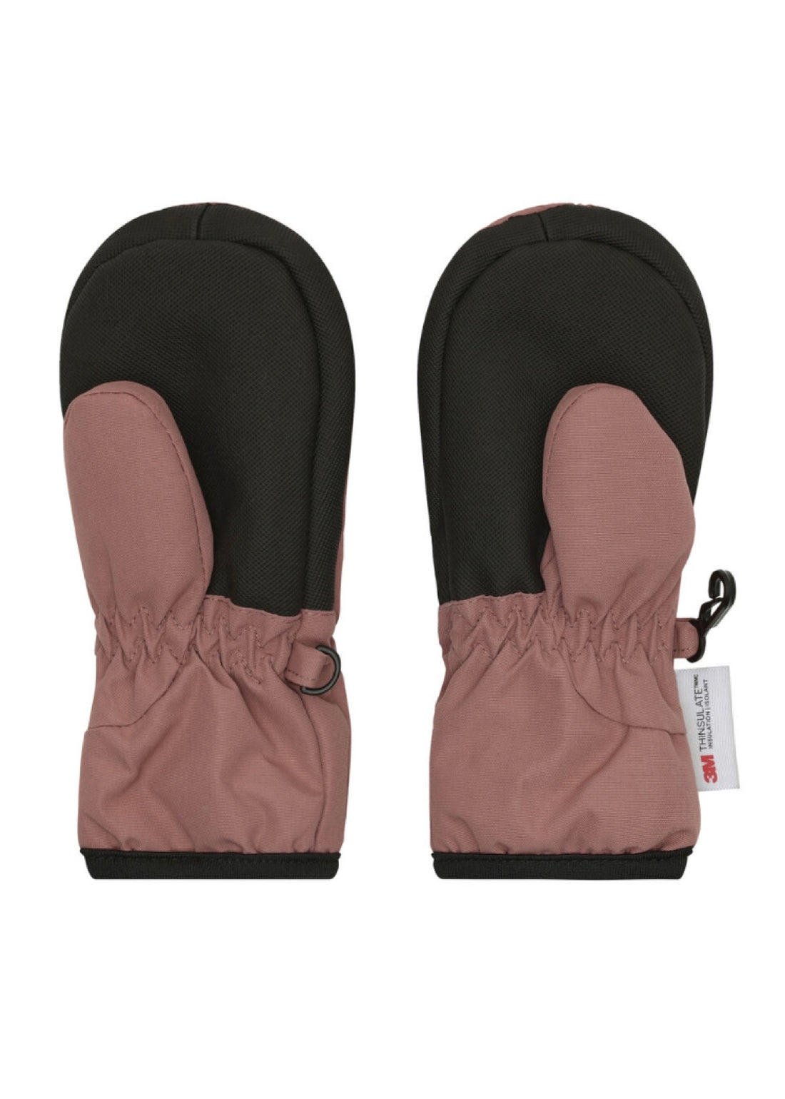 En Fant Mittens w. zipper Rose